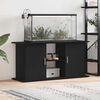 vidaXL Aquarium Stand Black Oak 121x41x58 cm Engineered Wood