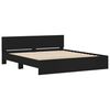 vidaXL Bed Frame without Mattress Black 160x200 cm