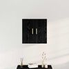 vidaXL Wall Cabinet Black Oak 60 x 30 x 60 cm Engineered Wood