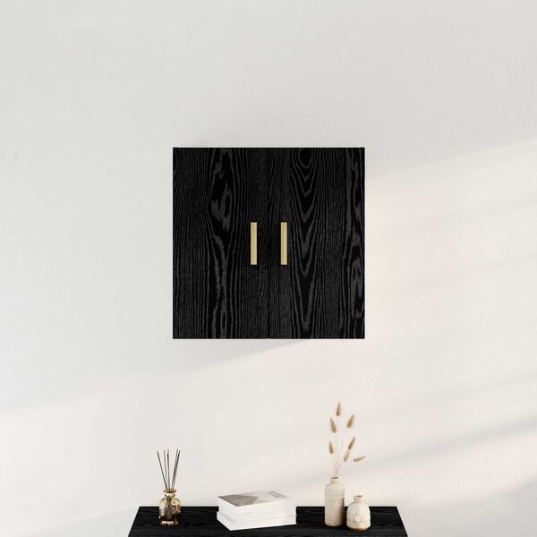 vidaXL Wall Cabinet Black Oak 60 x 30 x 60 cm Engineered Wood