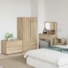 vidaXL Storage Cabinet Sonoma Oak 80 x 48 x 57 cm Engineered Wood