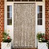 vidaXL Fly Curtain Beige and Brown 100x200 cm Chenille