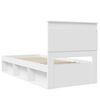 vidaXL Bed Frame with Headboard White 90 x 190 cm Solid Pine Wood