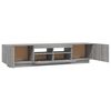 vidaXL 2 Piece TV Cabinet Set with LED Lights Grey Sonoma Engineered Wood
