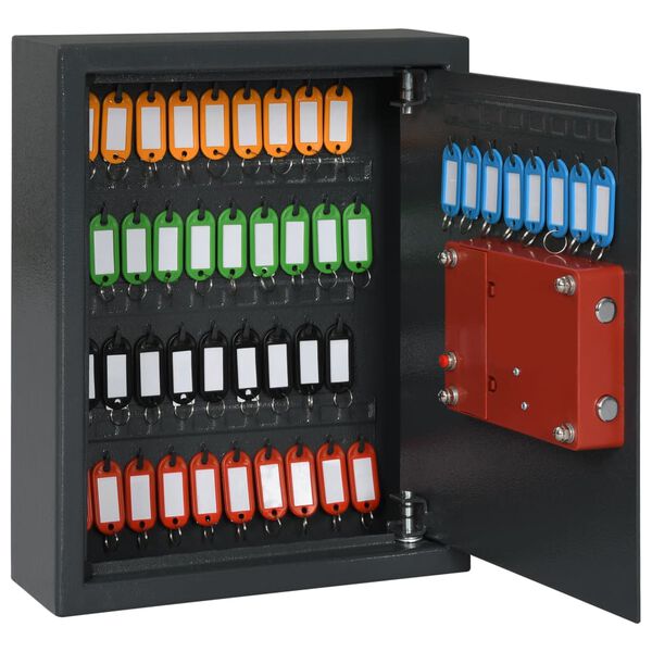 vidaXL Key Safe Dark Grey 30x10x36.5 cm