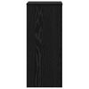 vidaXL Plant Stand 2 pcs Black Oak 30 x 30 x 70 cm Engineered Wood