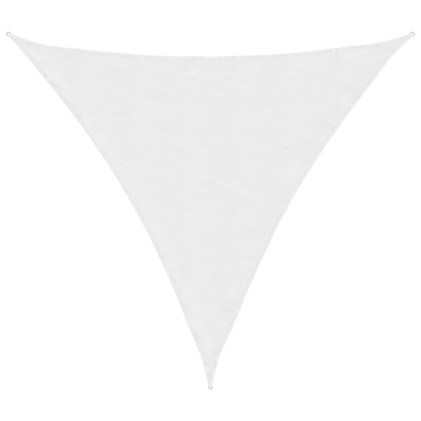 vidaXL Sunshade Sail Oxford Fabric Triangular 4.5x4.5x4.5 m White