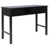 vidaXL Writing Desk Black 108x45x76 cm Solid Wood Paulownia