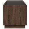 vidaXL Coffee Table with Infinity LED Brown Oak 70x50x50 cm