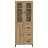 vidaXL Highboard Artisan Oak 69.5 x 34 x 180 cm Engineered Wood