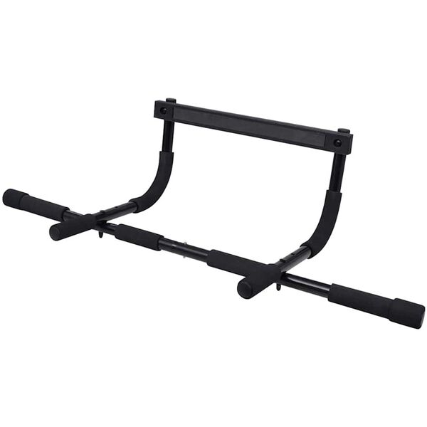 vidaXL Pull-Up Bar Manual Black 92 x 39 x 21.5 cm Steel