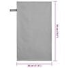 vidaXL Sports Towels 2 pcs Dark grey 50 x 30 cm