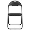 vidaXL Folding Chair 8 pcs Black 48 x 43.5 x 81 cm Faux Leather