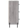 vidaXL Sideboard Grey Sonoma 34.5x34x90 cm Engineered Wood