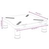 vidaXL Monitor Stand Black 33.5x34x10.5 cm