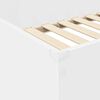 vidaXL Loft Bed Frame with Desk White 90 x 190 cm Engineered Wood