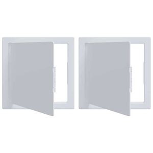 vidaXL Access Panels 2 pcs White 15 x 15 cm ABS Plastic