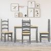 vidaXL 5 Piece Dining Set Panama Grey Solid Wood Pine