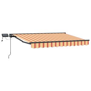 vidaXL Manual Awning Frame with LEDs 2.5 x 2 m