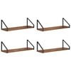 vidaXL Wall Shelves 4 pcs Old Wood 50 x 16 x 15.5 cm
