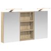 vidaXL Bathroom Cabinet Set 3 pcs 90 x 10.5 x 50 cm Engineered wood