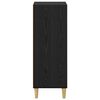 vidaXL Sideboard Black Oak 34.5 x 32.5 x 90 cm Engineered Wood