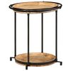 vidaXL Side Table &Oslash;55x60 cm Solid Wood Mango