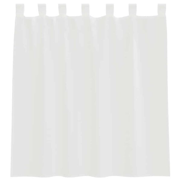 vidaXL Voile Curtains with Loops 2 pcs White 140x140 cm