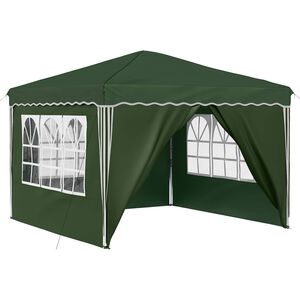 vidaXL Pop-up Party Tent 288 x 288 x 245 cm Green Oxford Fabric