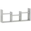 vidaXL Wall Shelf Concrete Grey 97.5 x 17 x 40 cm Engineered Wood