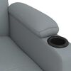 vidaXL Massage Recliner Chair Light Grey Fabric