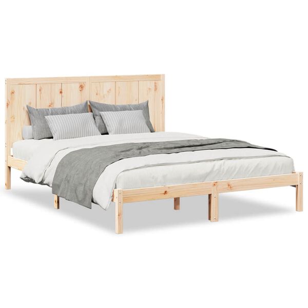 vidaXL Extra Long Bed Frame without Mattress 140x210 cm Solid Wood