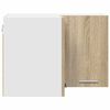 vidaXL Hanging Cabinet Sonoma Oak and White 57 x 57 x 40 cm