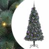 vidaXL Artificial Pre-lit Christmas Tree with Ball Set Green 210 cm