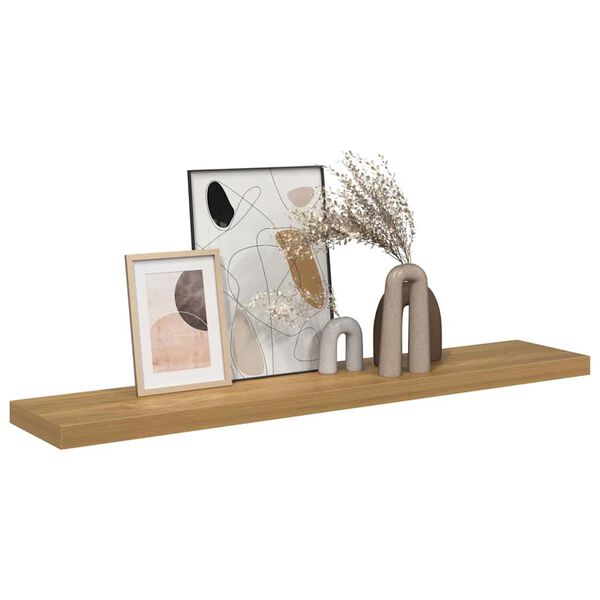 vidaXL Wall Shelf Wall-mounted Brown 120 x 23.5 x 4 cm Engineered Wood