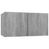 vidaXL 8 Piece TV Cabinet Set Grey Sonoma Engineered Wood
