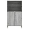 vidaXL Highboard Grey Sonoma 60x36x110 cm Engineered Wood