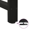 vidaXL Dining Table Legs Black 2 pcs 100x(72-73) cm Steel