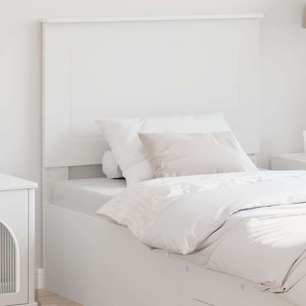 vidaXL Headboard with Headboard White 90 cm Engineered Wood