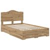 vidaXL Bed Frame with Drawer Artisan Oak 120 x 190 cm Engineered Wood