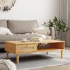 vidaXL Coffee Table SENJA Rattan Look Brown 100x55x33 cm Solid Wood