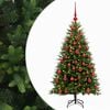 vidaXL Artificial Christmas Tree with Bauble 120 cm 150 LEDs