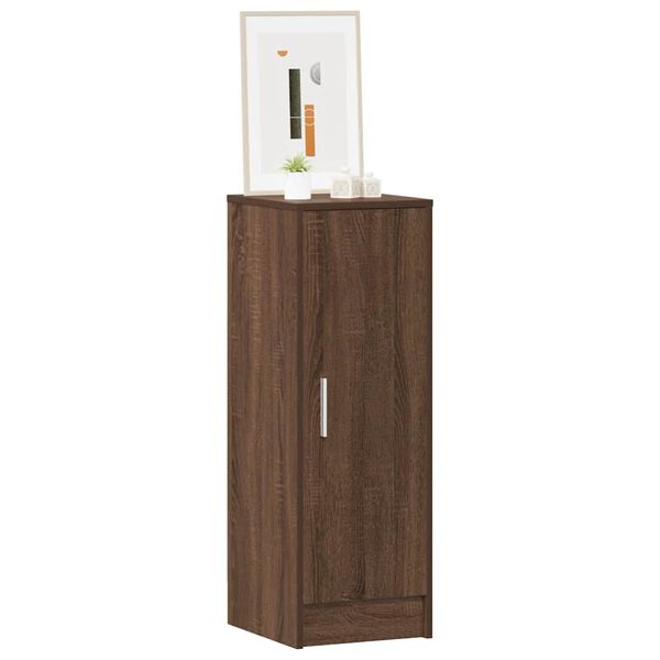 vidaXL Shoe Cabinet Brown Oak 32x35x92 cm Engineered Wood