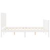 vidaXL Bed Frame without Mattress White 140x200 cm Solid Wood Pine