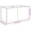 vidaXL Planter 80x40x40 cm Corten Steel
