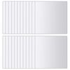 vidaXL 48 pcs Mirror Tiles Square Glass