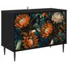 vidaXL TV Cabinet LOCHEM 69 x 33 x 50.5 cm Black Oak Engineered Wood