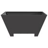 vidaXL Fire Pit Black 60 x 60 x 30 cm Steel