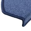 vidaXL Stair Mats 10 pcs 65x24x4 cm Blue Half Round Large