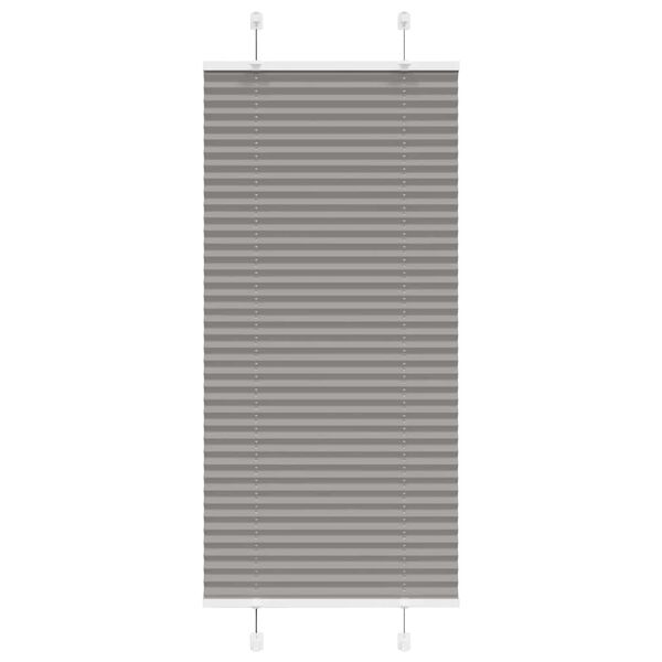 vidaXL Pleated Blind Anthracite 60x150 cm Fabric Width 59.4 cm Polyester